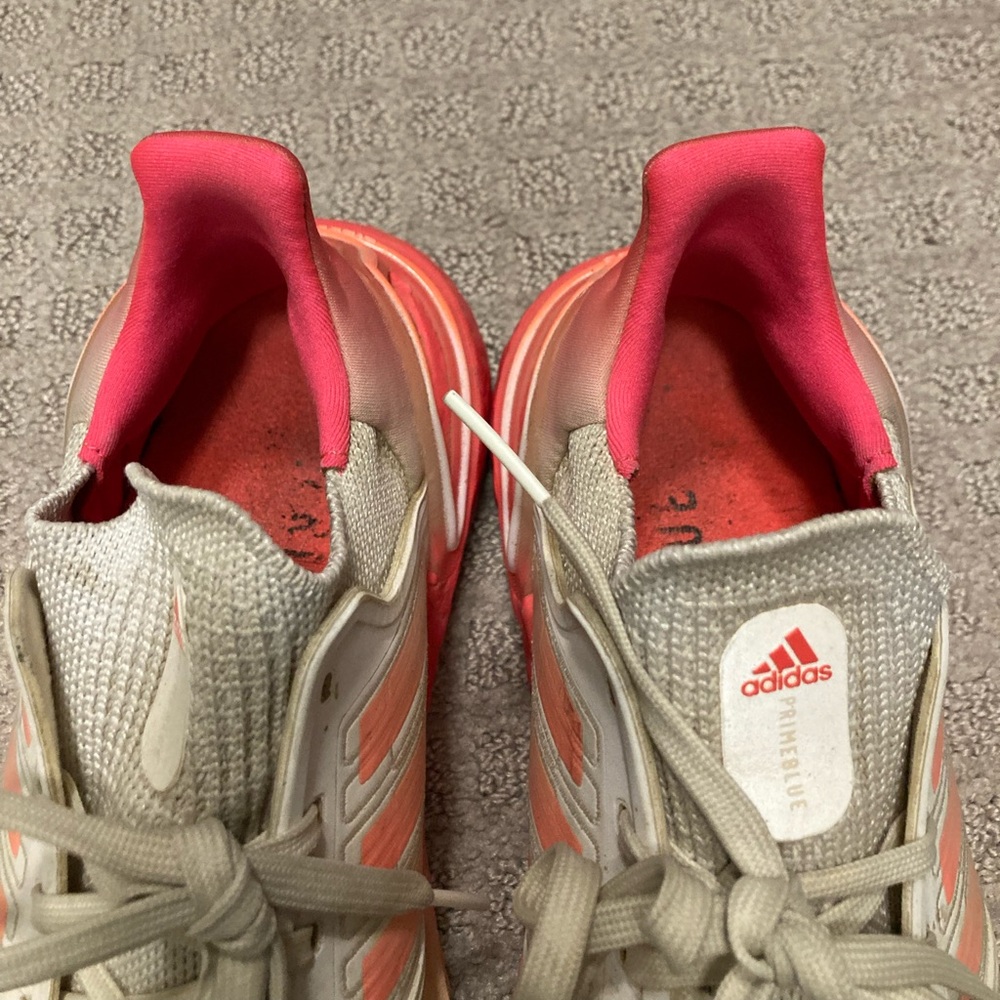Adidas UltraBoost pink and white sneakers size 7 - Picture 4 of 5
